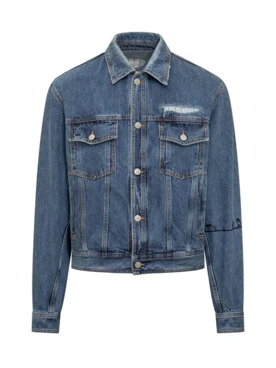 Nick Fouquet Denim Jacket In Dark Blue