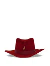 Nick Fouquet Doldrums Grosgrain-band Hat In Red