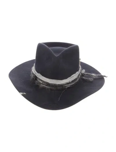 Pre-owned Nick Fouquet Felt Gambler Hat In Blue