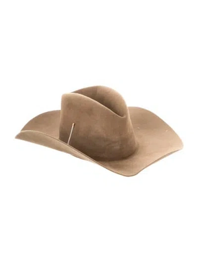 Pre-owned Nick Fouquet Felt Wide-brim Cowboy Hat In Neutral