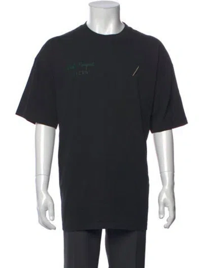 Pre-owned Nick Fouquet Graphic Print Crew Neck T-shirt In Black