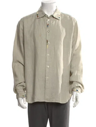 Pre-owned Nick Fouquet Linen Long Sleeve Shirt In Neutral