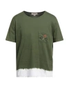 Nick Fouquet Man T-shirt Military Green Size L Cotton In Green