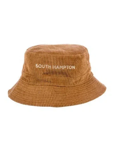 Pre-owned Nick Fouquet Reversible Faille Bucket Hat In Brown