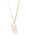 Nick Fouquet Statement-pendant Anchor-chain Necklace In White