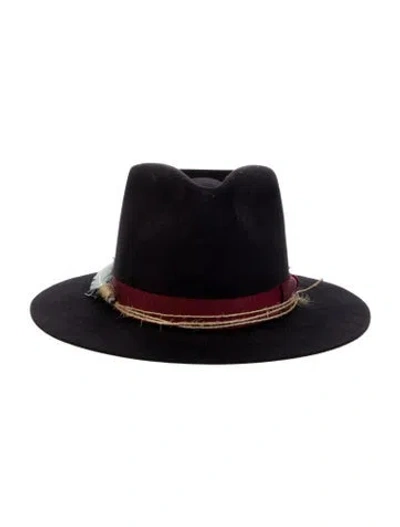 Pre-owned Nick Fouquet Suede Fedora Hat In Gray