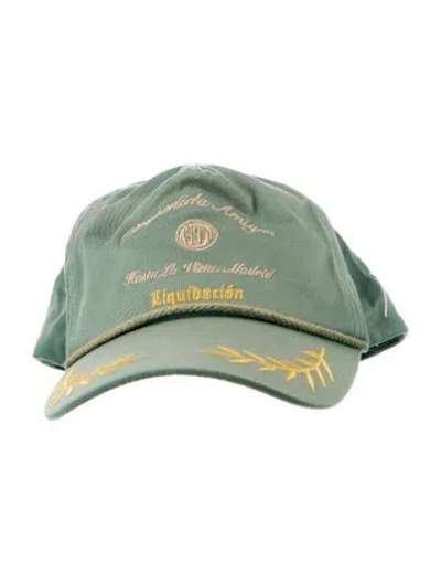 Pre-owned Nick Fouquet Tie-dye Embroidered Baseball Cap In Green