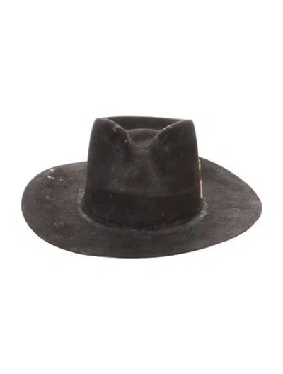 Pre-owned Nick Fouquet Wide-brim Cowboy Hat In Gray