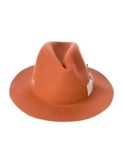 Pre-owned Nick Fouquet Wool Cowboy Hat In Orange