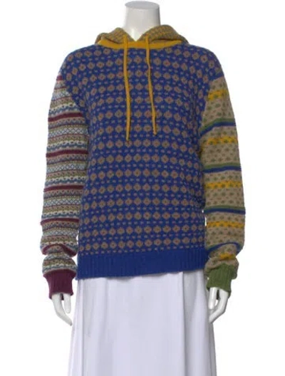 Pre-owned Nick Fouquet Wool Printed Sweater In Blue