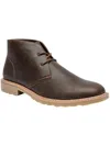 NICK GRAHAM CHARLES MENS FAUX LEATHER ANKLE OXFORDS