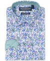 Nick Graham Men's Botanical Floral Dress Shirt In Blue