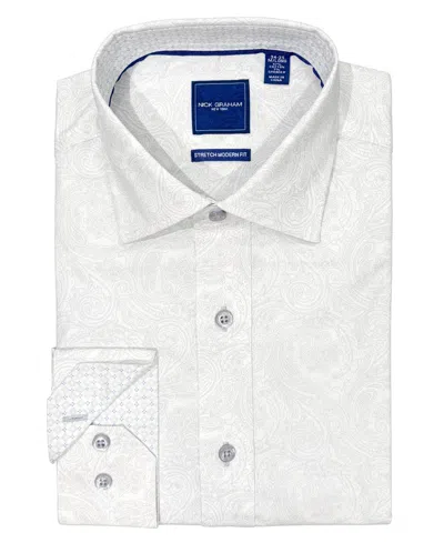 Nick Graham Men's Fenway Paisley Spread Collar Dress Shirt In Multi