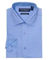 Nick Graham Men's Modern Fit Zig Zag Non-solid Dress Shirt In Blue