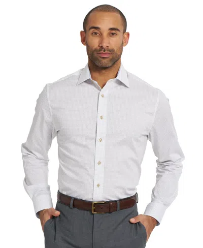Nick Graham Men's Roxbury Square Stretch Dress Shirt In White