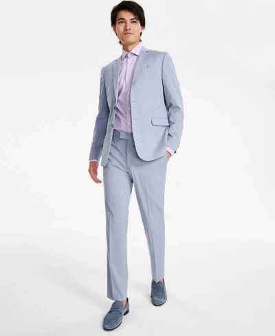 Nick Graham Men's Slim Fit Stretch Suits In Lt Blue