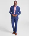 Nick Graham Men's Slim-fit Windowpane Check Suit In Navy Windowpane