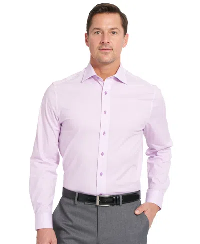 Nick Graham Men's Woven Tonal Dot Button-front Dress Shirt In Purple