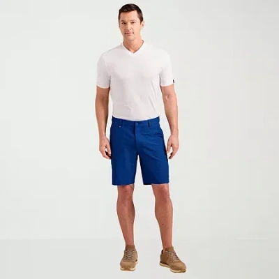 Nick Graham Mens 9" Stretch Fabric Quick Dry Golf Short In Blue