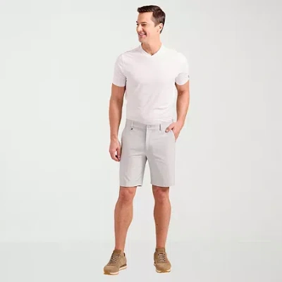 Nick Graham Mens 9" Stretch Fabric Quick Dry Golf Short In Neutral