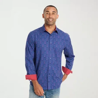 Nick Graham Mens Easy Care Dress Shirt In Blue
