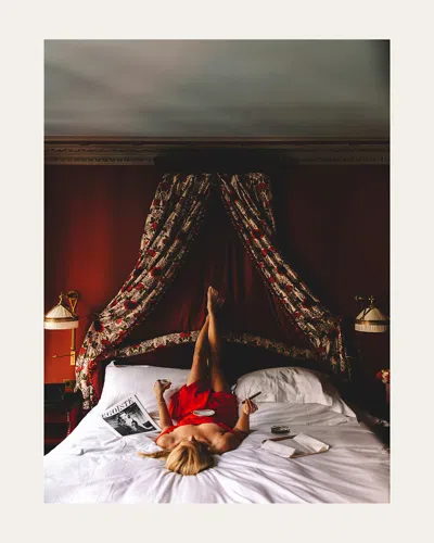 Nick Mele Fine Art Paris In Red Framed Photographic Print By Nick Mele In Multi