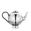 Nick Munro Spheres Tea Infuser Wicker Handle In Silver