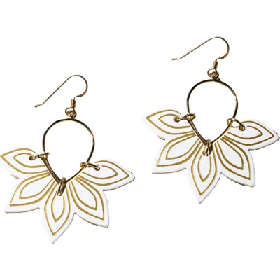 Nickel & Suede Floras Earrings
