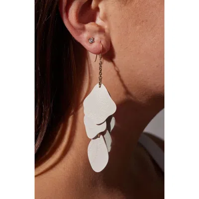 Nickel & Suede Florence Earrings In Multi