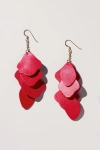 Nickel & Suede Florence Earrings In Pomegranate/silver Metal