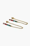 Nickel & Suede Lucia Statement Earrings