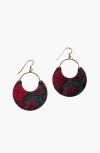 Nickel & Suede Ninas Earrings In Multi