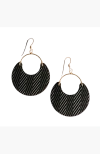 Nickel & Suede Ninas Leather Earrings In Multi