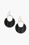 Nickel & Suede Ninas Leather Earrings In Multi
