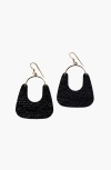 Nickel & Suede Noras Leather Earrings In Multi
