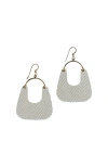 Nickel & Suede Soft Pearl Noras Earrings