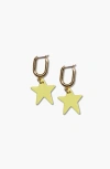 Nickel & Suede Tate Earrings In Gold
