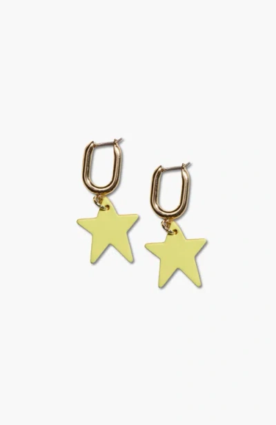 Nickel & Suede Tate Earrings In Gold