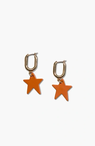 Nickel & Suede Tate Earrings In Gold