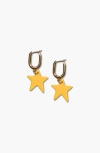 Nickel & Suede Tate Earrings In Gold