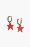 Nickel & Suede Tate Earrings In Gold