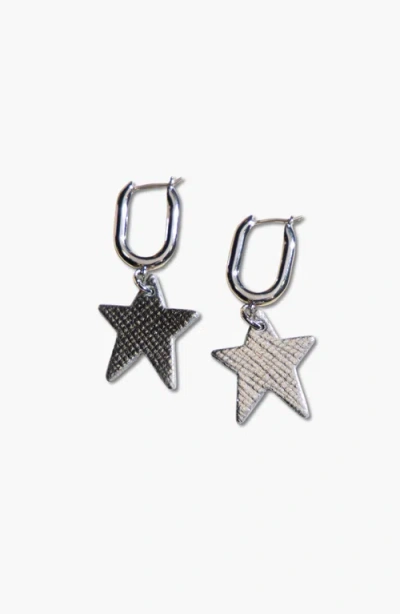 Nickel & Suede Tate Earrings In Multi