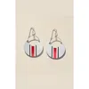Nickel & Suede University Ninas Earrings