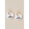 Nickel & Suede University Ninas Earrings