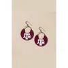 Nickel & Suede University Ninas Earrings