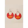 Nickel & Suede University Ninas Earrings In Multi