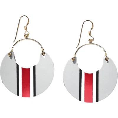 Nickel & Suede University Ninas Earrings