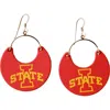 Nickel & Suede University Ninas Earrings