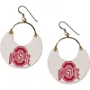 Nickel & Suede University Ninas Earrings