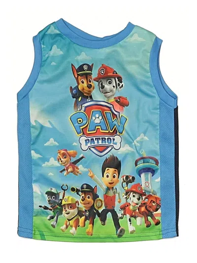 Pre-owned Nickelodeon Kids' Active Tank Top In Blue